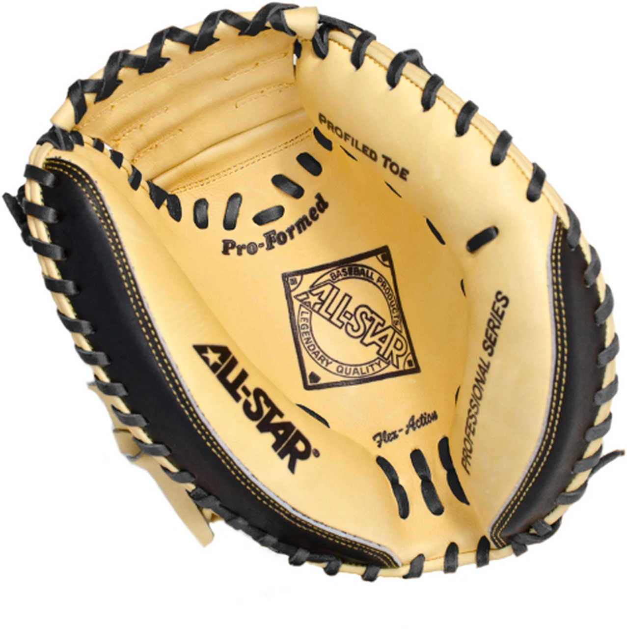 All-Star CM3100SBT Catchers Mitt Black/Tan 33.5 inch (Right Handed Throw) 2 All-Star CM3100SBT Catchers Mitt Black/Tan 33.5 inch (Right Handed Throw) - Image 2