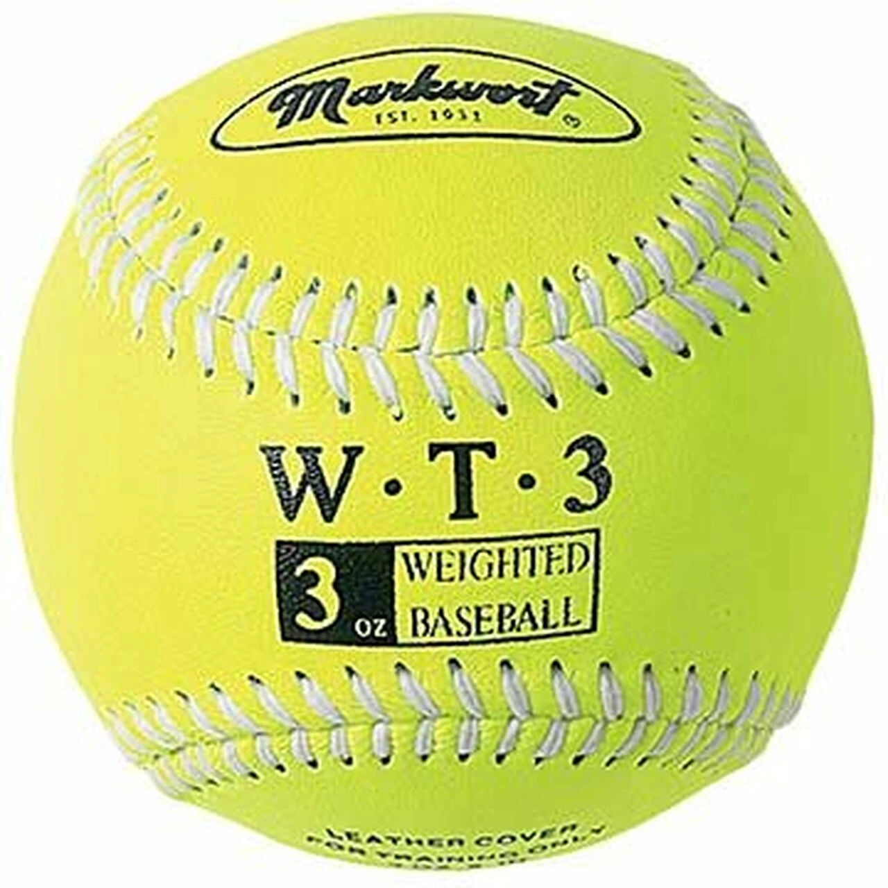 Markwort Weighted 9" Leather Covered Training Baseball (3 OZ) 1 Markwort Weighted 9" Leather Covered Training Baseball (3 OZ)