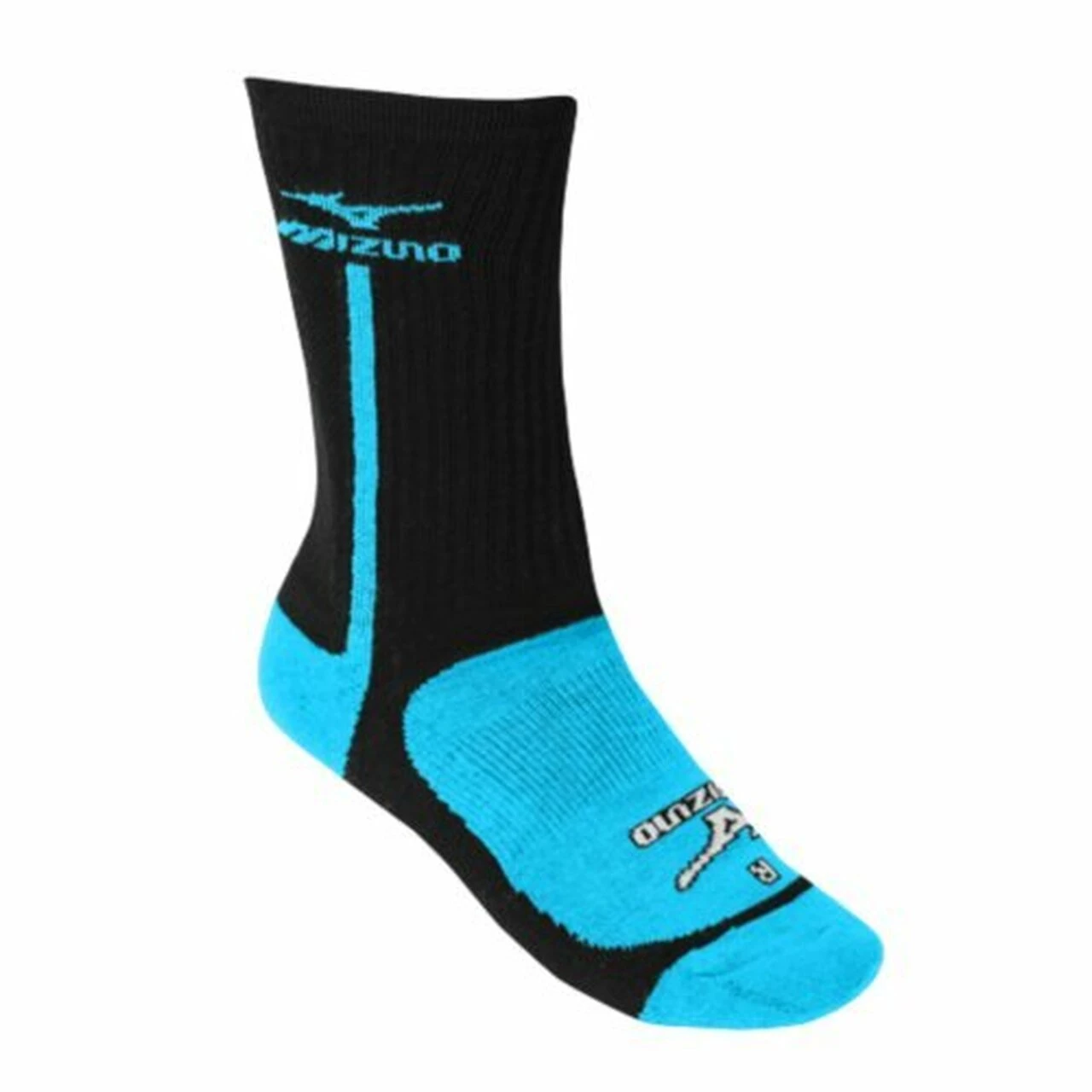 Mizuno Performance Highlighter Crew Sock (Black/Lemon, Large) 6 Mizuno Performance Highlighter Crew Sock (Black/Lemon, Large) - Image 6