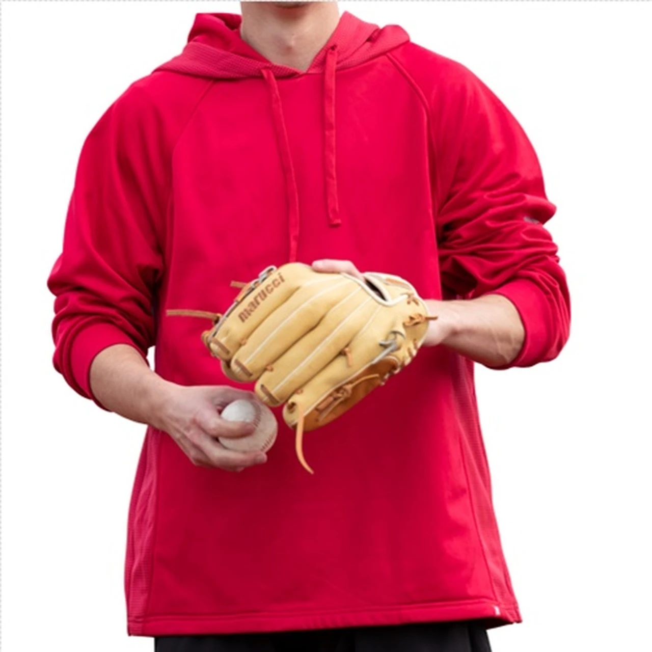 Marucci Sports - Boy's Warm-Up Tech Fleece MATFLHTC Red Youth XL Baseball Hoodie 3 Marucci Sports - Boy's Warm-Up Tech Fleece MATFLHTC Red Youth XL Baseball Hoodie - Image 3