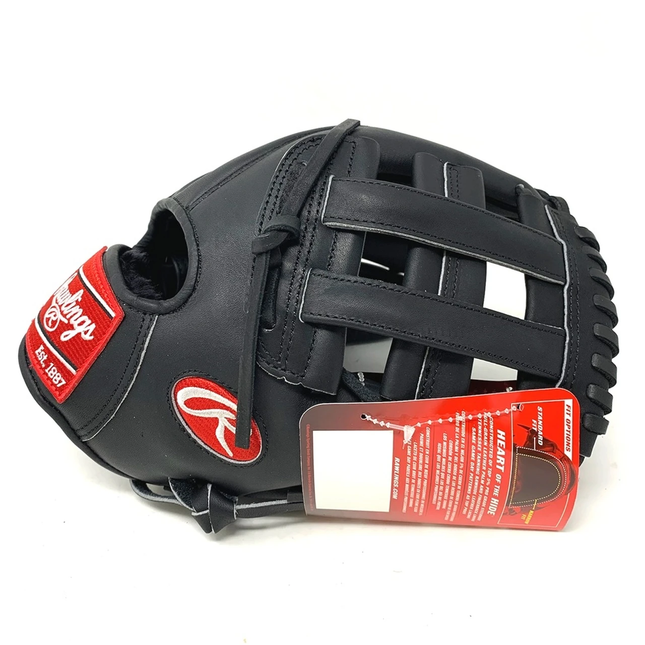 Rawlings Heart of the Hide Black Horween PRO1000HC Baseball Glove 12 inch Right Hand Throw 4 Rawlings Heart of the Hide Black Horween PRO1000HC Baseball Glove 12 inch Right Hand Throw - Image 4