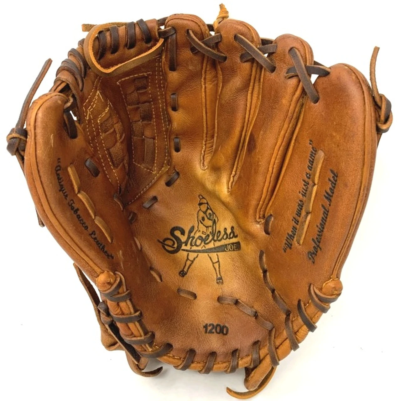 Shoeless Joe 12 inch Basket Web Baseball Glove (Right Handed Throw) 2 Shoeless Joe 12 inch Basket Web Baseball Glove (Right Handed Throw) - Image 2