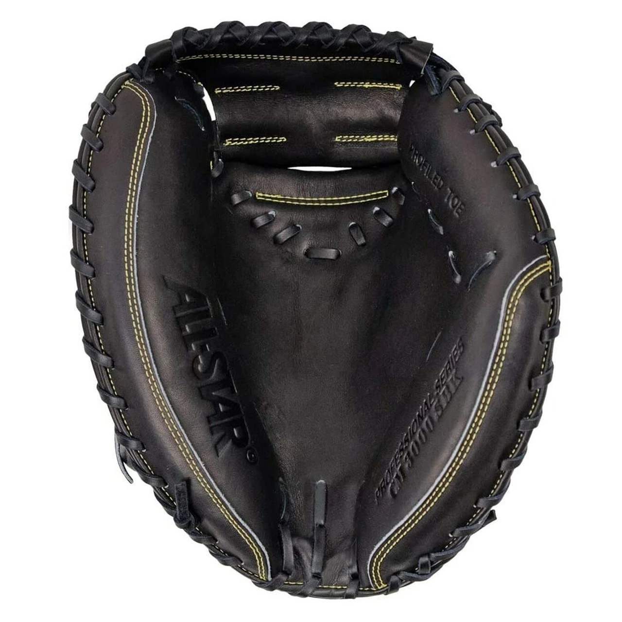 All-Star Pro-Elite 34 Professional Catchers Mitt Black Right Hand Throw 2 All-Star Pro-Elite 34 Professional Catchers Mitt Black Right Hand Throw - Image 2