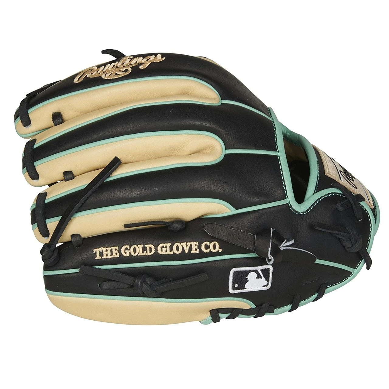 Rawlings Heart of The Hide Black Camel Mint R2G Baseball Glove Pro I Web 11.5 inch Right Hand Throw 4 Rawlings Heart of The Hide Black Camel Mint R2G Baseball Glove Pro I Web 11.5 inch Right Hand Throw - Image 4