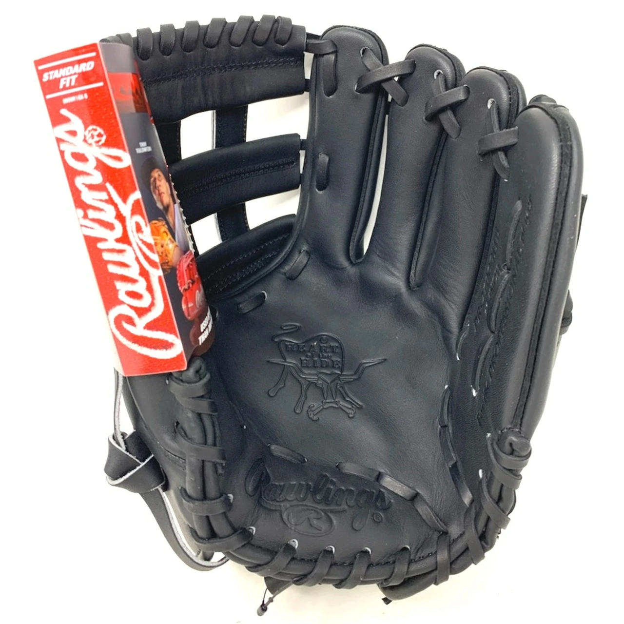 Rawlings Heart of the Hide Black Horween PRO1000HC Baseball Glove 12 inch Right Hand Throw 6 Rawlings Heart of the Hide Black Horween PRO1000HC Baseball Glove 12 inch Right Hand Throw - Image 6