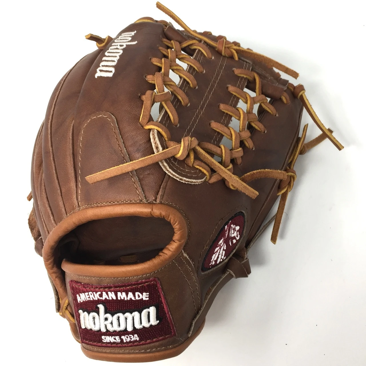 Nokona Walnut WB-1150M Baseball Glove 11.5 Modified Trap Right Handed Throw 11 Nokona Walnut WB-1150M Baseball Glove 11.5 Modified Trap Right Handed Throw - Image 11