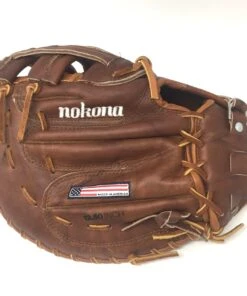 Nokona WB-1250H 12.5 H Web Walnut Baseball First Base Mitt (Right Handed Throw) -BASEBALL SHOP IMG 1529 93990.1547524557