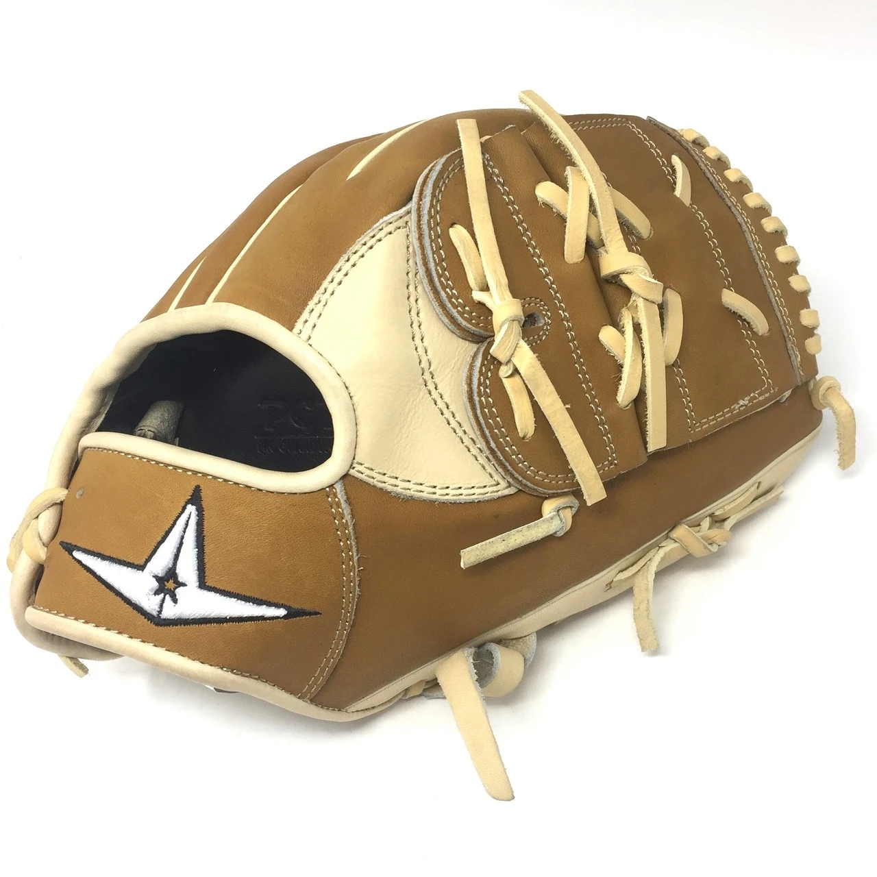All-Star Pro Elite 12 Inch Baseball Glove FGAS-12002P Cream Saddle Tan Right Hand Throw 2 All-Star Pro Elite 12 Inch Baseball Glove FGAS-12002P Cream Saddle Tan Right Hand Throw - Image 2