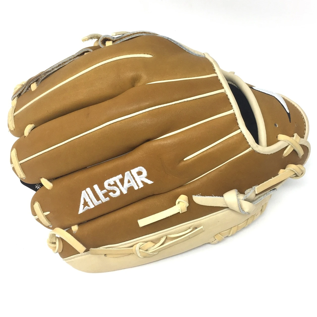 All-Star Pro Elite 12 Inch Baseball Glove FGAS-12002P Cream Saddle Tan Right Hand Throw 4 All-Star Pro Elite 12 Inch Baseball Glove FGAS-12002P Cream Saddle Tan Right Hand Throw - Image 4