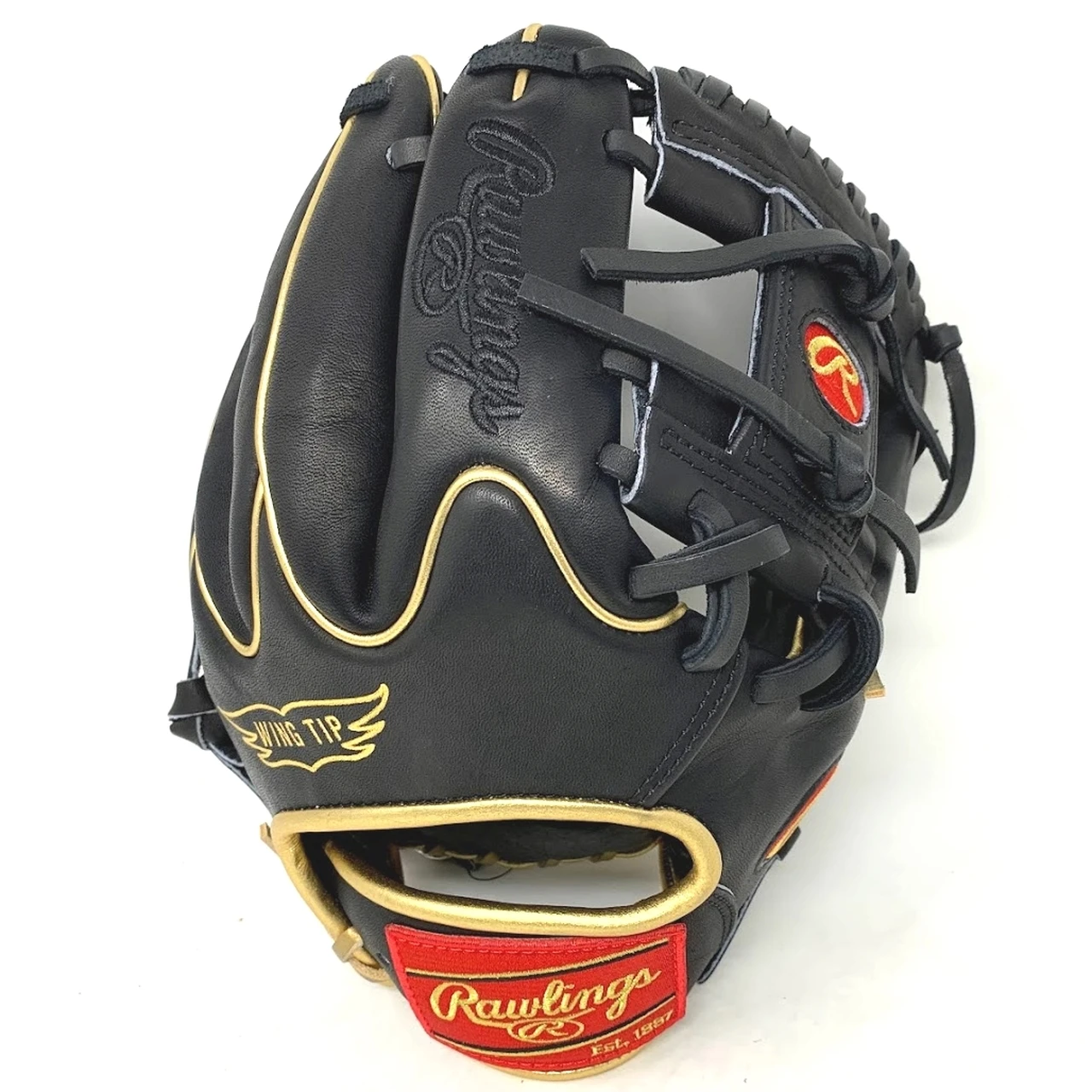Rawlings Heart of the Hide PRO-204W-2 Baseball Glove 11.5 Black Gold Right Hand Throw 4 Rawlings Heart of the Hide PRO-204W-2 Baseball Glove 11.5 Black Gold Right Hand Throw - Image 4