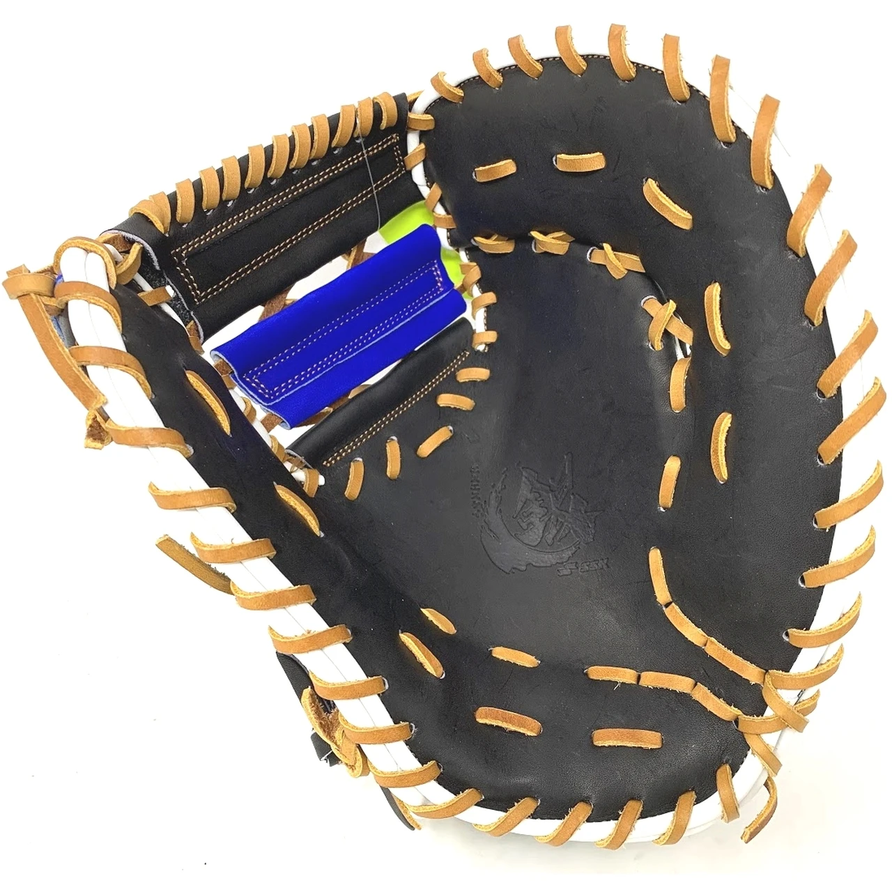 SSK Taiwan Silver Series 13 Inch Baseball First Base Mitt Black Royal Right Hand Throw 4 SSK Taiwan Silver Series 13 Inch Baseball First Base Mitt Black Royal Right Hand Throw - Image 4