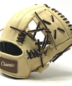 Classic Baseball Glove 11.5 inch One-Piece Web Blonde Right Hand Throw