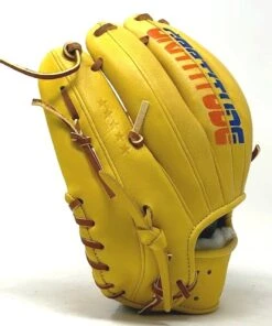 Chieffly Custom 11.5 Baseball Glove Yellow Gratitude Right Hand Throw -BASEBALL SHOP IMG 4922 85998.1644950526