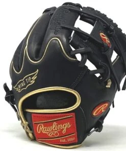 Rawlings Heart of the Hide PRO-204W-2 Baseball Glove 11.5 Black Gold Right Hand Throw