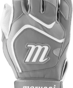 Marucci Signature Batting Gloves MBGSGN2 1 Pair White Grey Adult Large