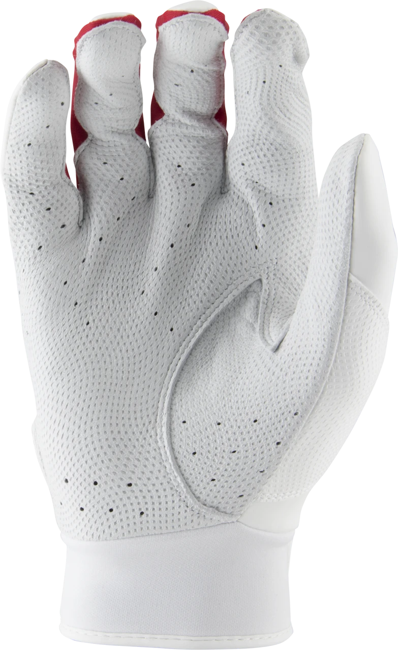 Marucci Signature Batting Gloves MBGSGN2 1 Pair White Red Adult X Large 2 Marucci Signature Batting Gloves MBGSGN2 1 Pair White Red Adult X Large - Image 2