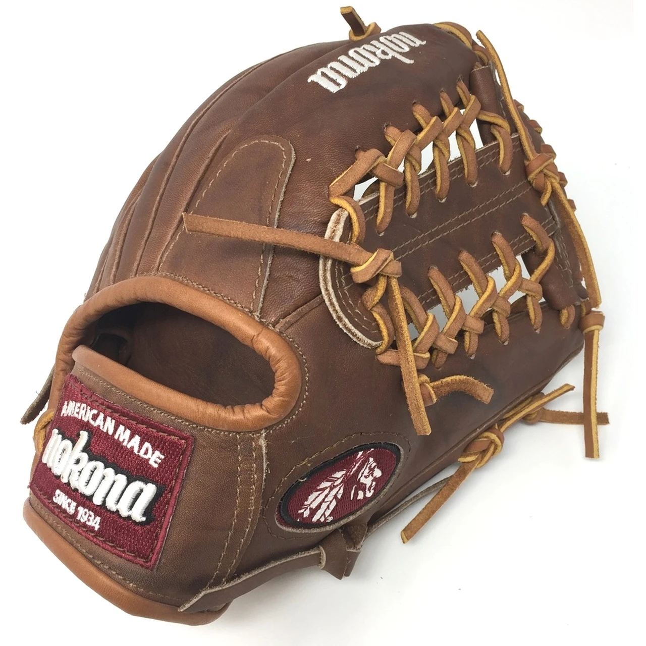 Nokona Walnut WB-1150M Baseball Glove 11.5 Modified Trap Right Handed Throw 4 Nokona Walnut WB-1150M Baseball Glove 11.5 Modified Trap Right Handed Throw - Image 4